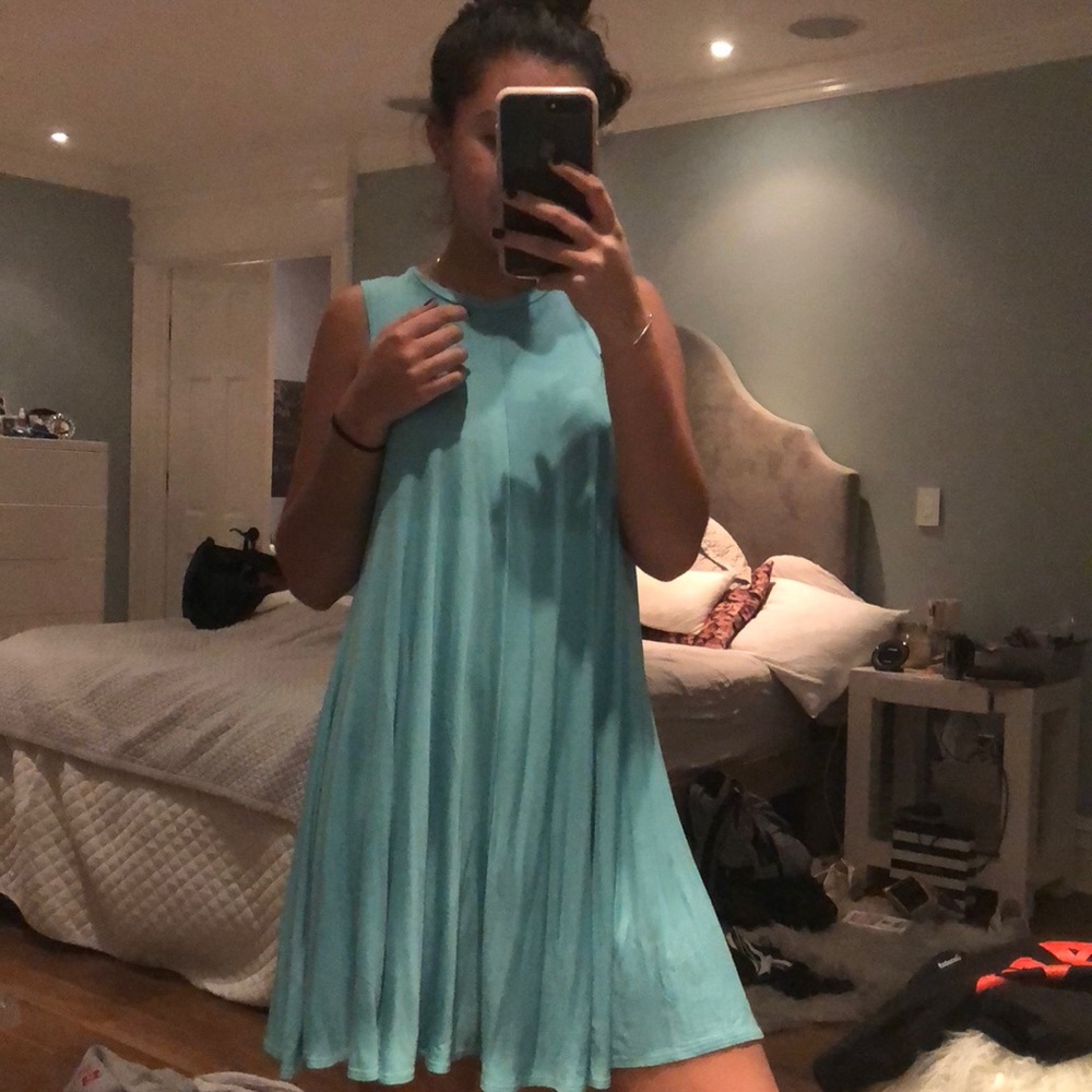Blue dress